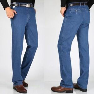 Jett Jeans Mens 39Wx34L Straight Fit Lightweight Blue Denim‎ Pants